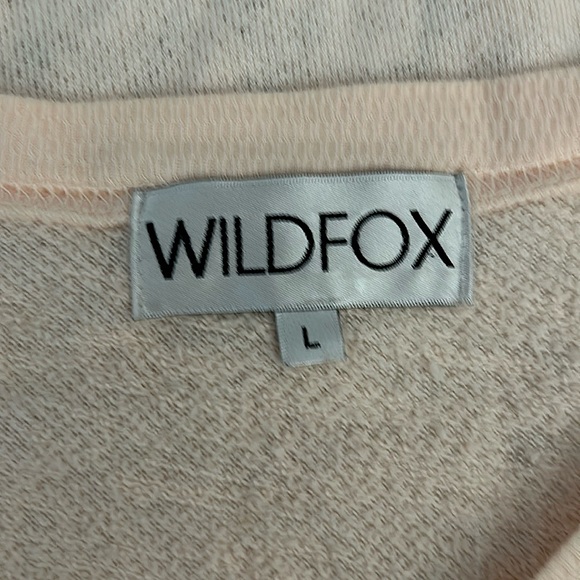 Wildfox Peach Paris Long Sleeve Sweater Shirt Top **Size L** 🌸🌸 - Picture 4 of 5